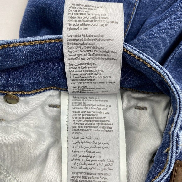 Mavi Jeans Kerry Mid Rise Straight-Leg Jeans Indigo Medium Wash Womens 28/32 - Picture 11 of 12